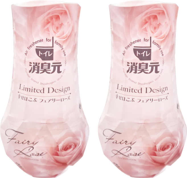 KOBAYASHI 小林製藥 消臭元 浴廁eco容器芳香劑, 仙女玫瑰, 400ml, 2瓶