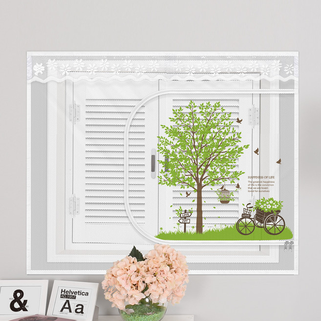 다샵 창문형 지퍼식 프리미엄 모기장 초록향기, 1개