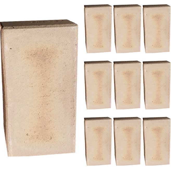 WITH블럭 고강도 황토벽돌 점토블럭, 아이보리 투톤, 10개