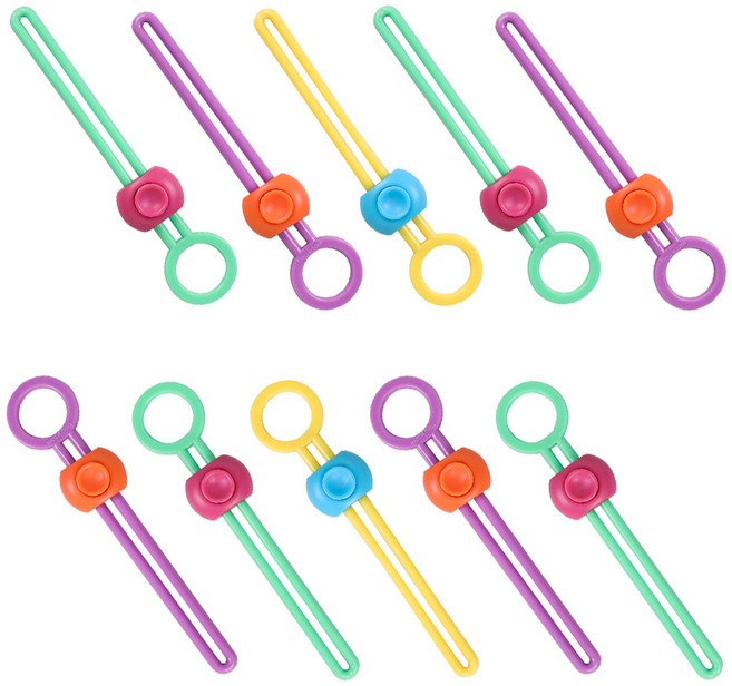 실리콘 올인원 타이, 10개, 랜덤발송