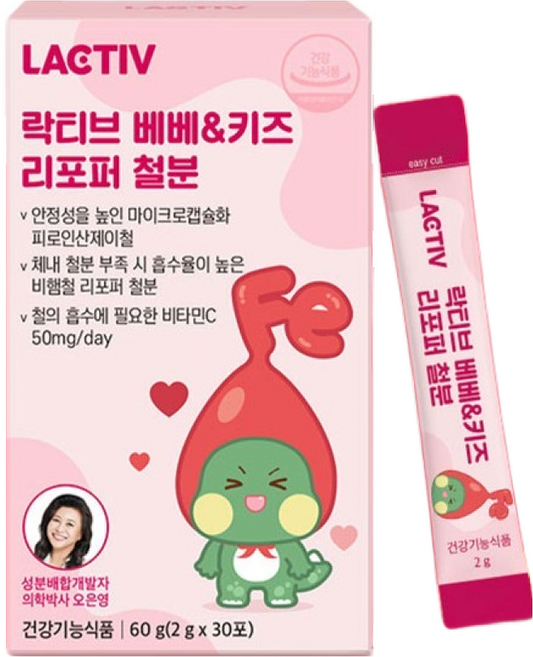 락티브 베베 키즈 리포퍼 철분, 60g, 1개