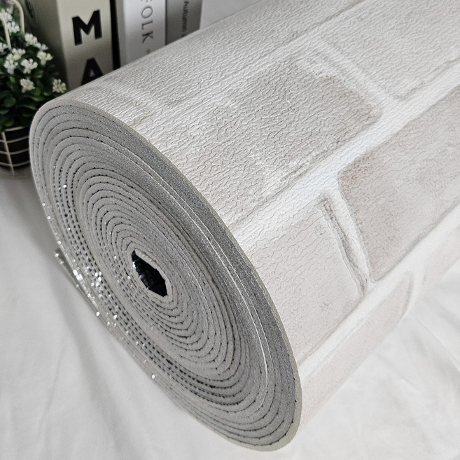 제로아이 곰팡이 습기방지 단열벽지 2p, 파벽돌화이트