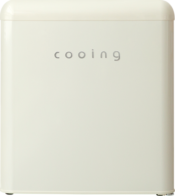 쿠잉전자 레트로 미니냉장고 43L, 모던크림, REF-S50C