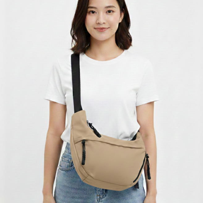 해브먼트 가벼운 크로와상 데일리 크로스백