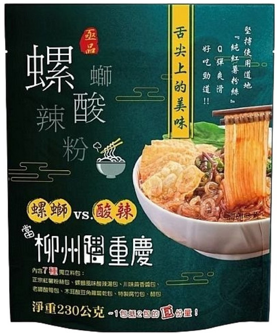 亟品 螺獅酸辣粉, 230g, 1包