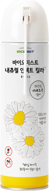바이오미스트 내츄럴 인섹트 킬라 홈 에어로솔 살충제 스탠다드 무향, 500ml, 1개