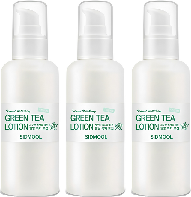 시드물 오리지널 웰빙 녹차 로션, 150ml, 3개