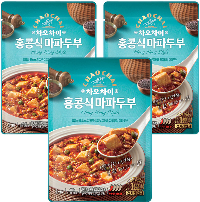 차오차이 홍콩식 마파두부, 180g, 3개
