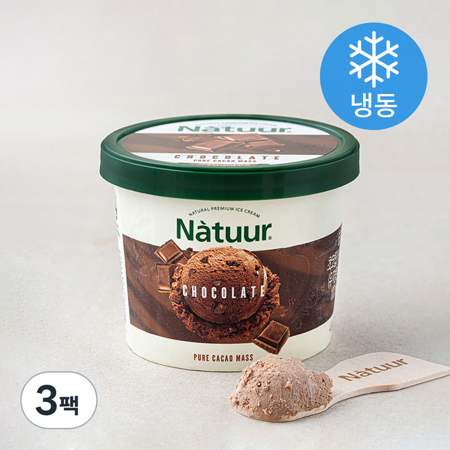 나뚜루 초코 컵 아이스크림 (냉동), 100ml, 1개입, 3개