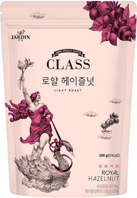 쟈뎅 클래스 로얄 헤이즐넛 분쇄커피 원두, 프렌치프레스, 100g, 2개