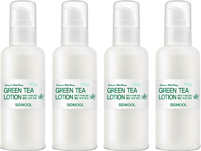 시드물 오리지널 웰빙 녹차 로션, 150ml, 4개