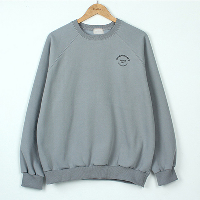 빼빼 여성용 기모 백레터링 나그랑 맨투맨 티셔츠