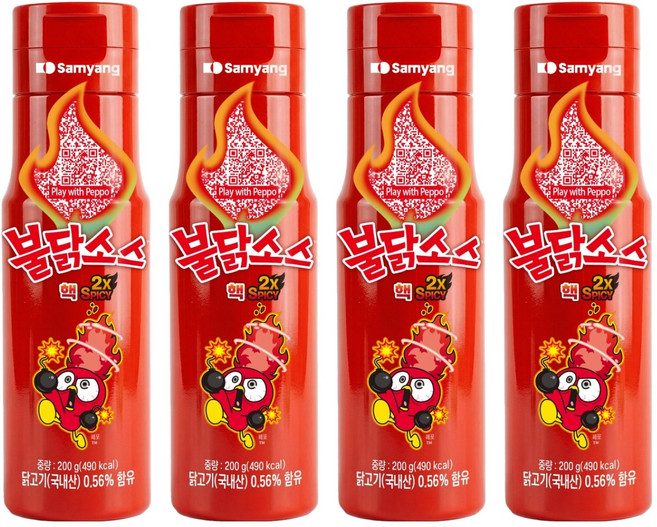 Samyang Foods 三養 爆辣雞醬, 200g, 4個