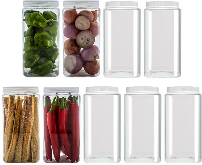 실리쿡 냉장고수납용기 사각2호, 1개, 9개