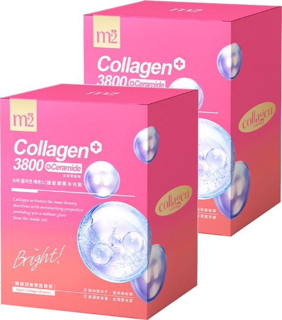 m2 美度 超能膠原水光飲 膠原蛋白3800 + 賽洛美, 35ml, 16包