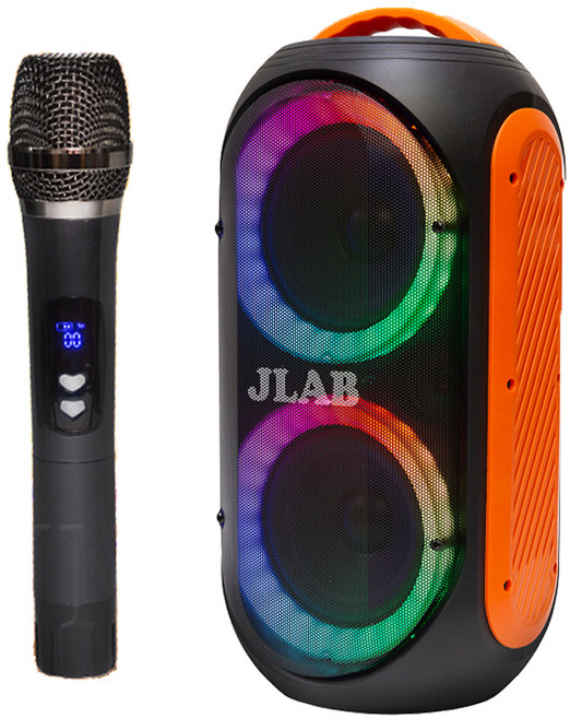 JLAB 캠프박스 휴대용 블루투스 스피커 + 무선 핸드마이크, JP-120BL(스피커), JP-120BL-M(마이크), 혼합색상