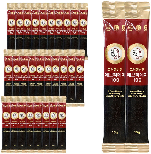 풍년보감 6년근 고려홍삼정 에브리데이100, 15g, 360개