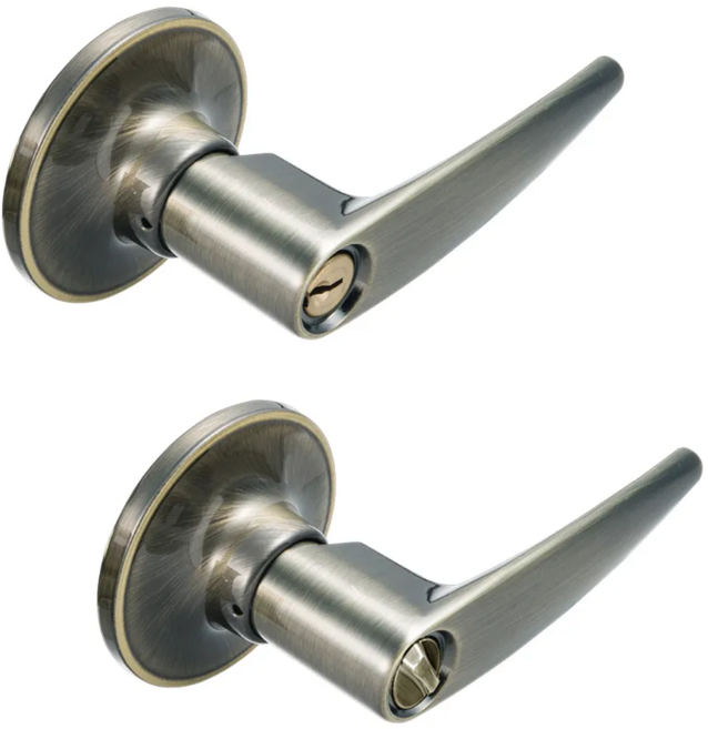 FAULTLESS 加安牌 水平房門鎖 60mm, 青古銅, 1盒