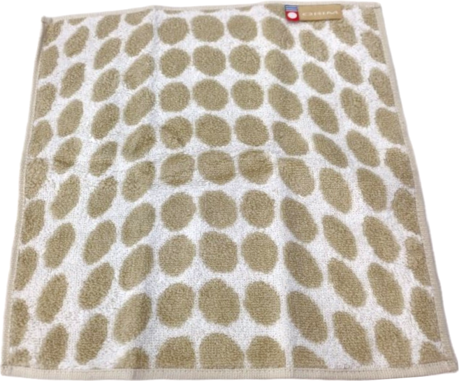 imabari towel 今治毛巾 ORIM 水玉今治認證方巾, 米色, 1條