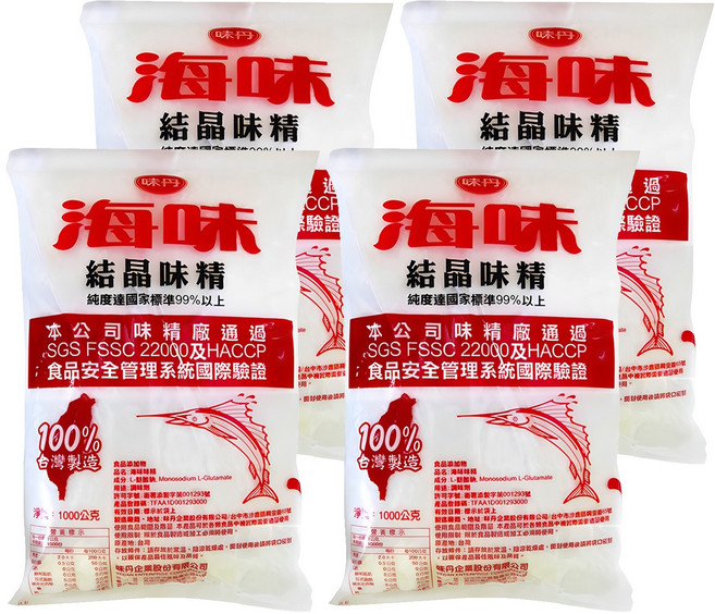 味丹 海味味素, 1kg, 4包