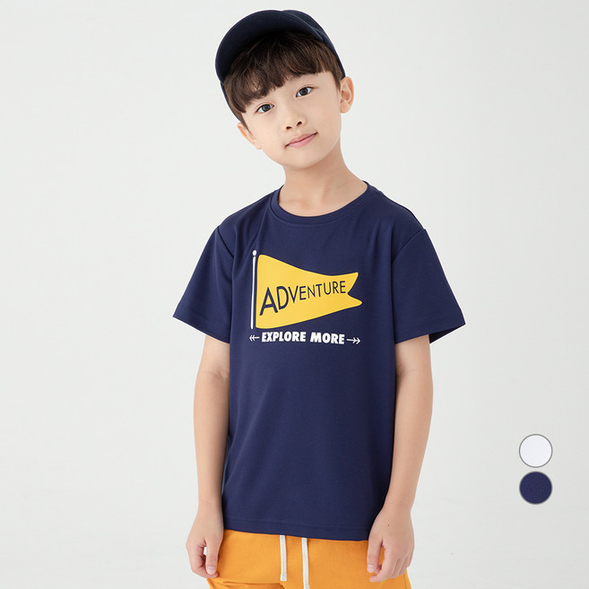 롤리트리 아동 프린트 액티브 티셔츠