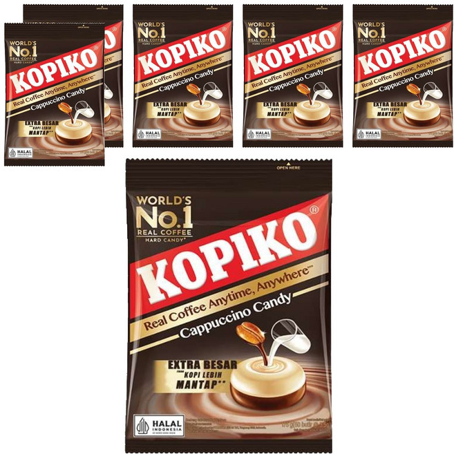 KOPIKO 咖啡牛奶風味糖果, 175g, 6袋