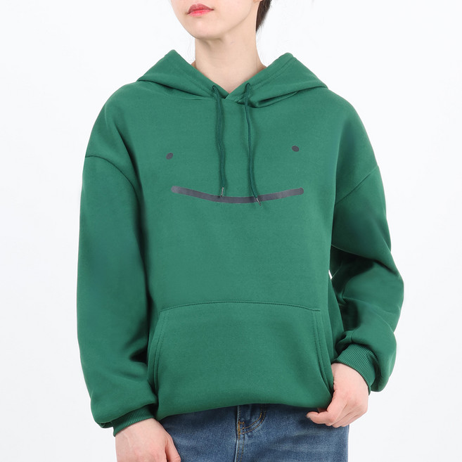 엘쏘 남녀공용 스마일 긴팔 맨투맨 후드 티셔츠