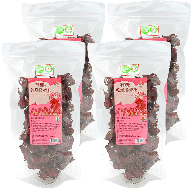 台東地區農會 有機乾燥洛神花, 4包, 300g
