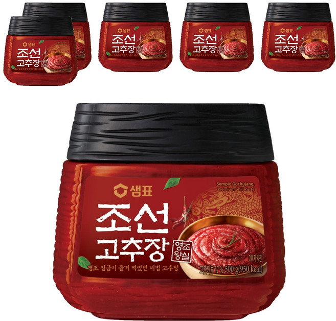 샘표 조선 고추장, 500g, 6개