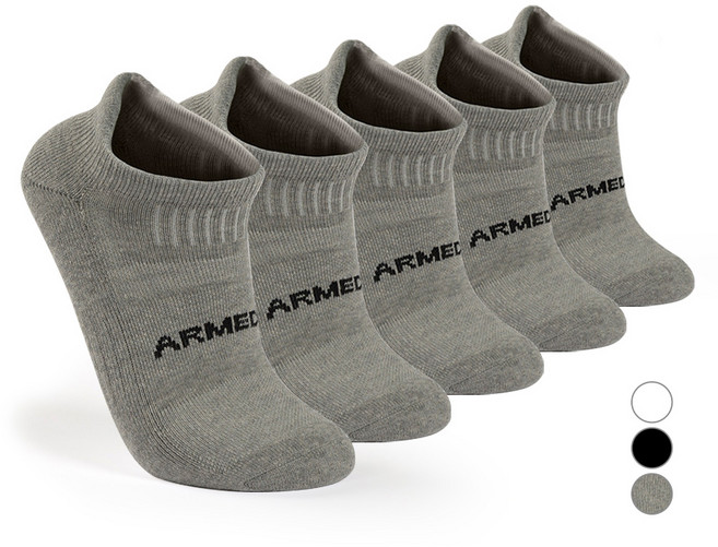 아르메데스 스포츠 양말 5족 세트 AR-11, 그레이, 5개