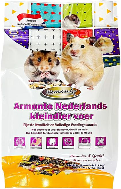 armonto 阿曼特 荷蘭特級機能倉鼠&沙鼠&全鼠類主食, 1kg, 1袋
