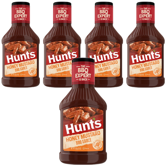 콘아그라 헌트 허니머스타드 바베큐소스, 510g, 5개