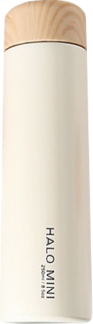 르리에 할로 미니 보온보냉병, 화이트, 250ml, 1개