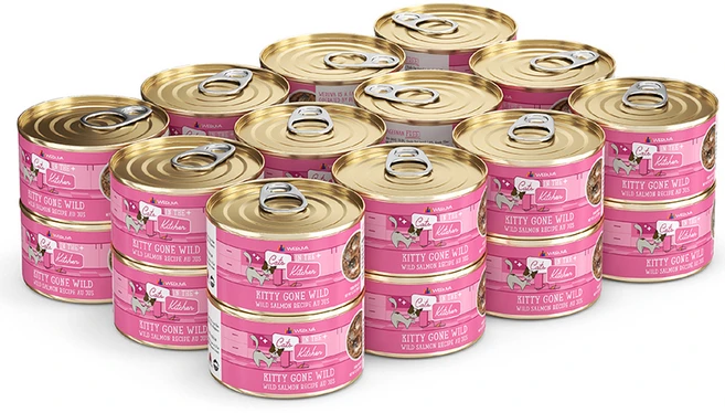 웨루바 12개월 이상 캣츠인더키친 키티 건 와일드 캔 습식사료, 연어, 90g, 24개 - 쿠팡