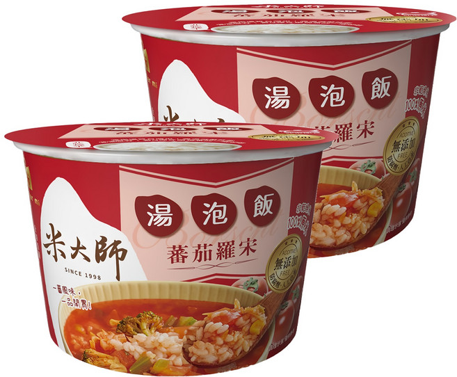 master mi 米大師 湯泡飯 蕃茄羅宋, 155g, 2入