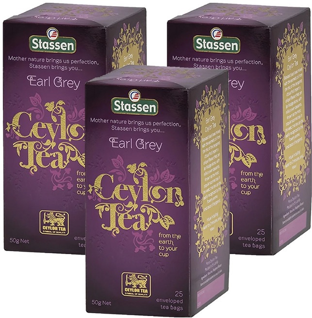 Stassen 司迪生 皇家伯爵茶, 2g, 25包, 3盒