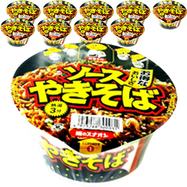 멘노스나오시 야끼소바 컵라멘 86g, 10개