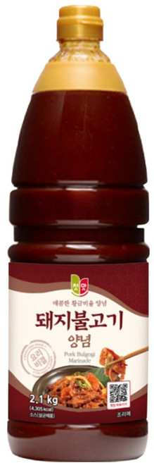 첫맛 돼지불고기 양념, 1개, 2.1kg