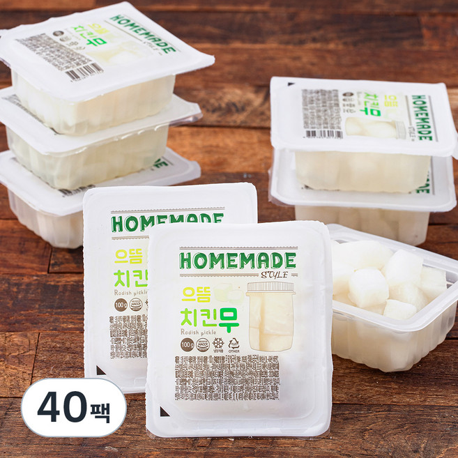 으뜸 치킨무, 100g, 40팩