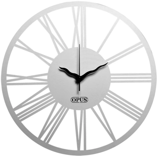 OPUS 東齊金工 歐式鐵藝靜音時鐘 CL-nr14 825g, 優雅白