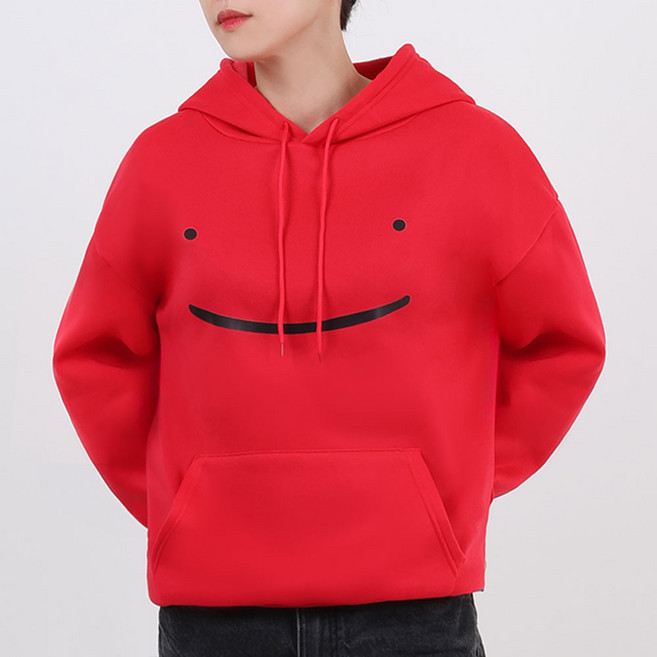 엘쏘 남녀공용 스마일 긴팔 맨투맨 후드 티셔츠