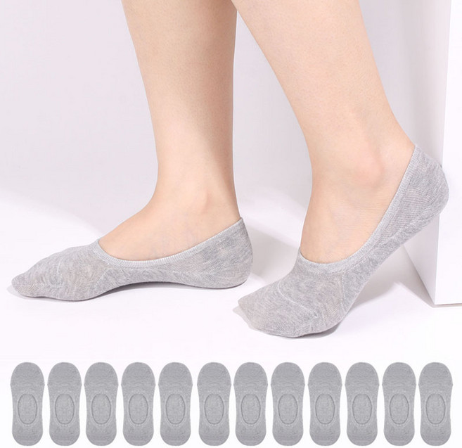 두발로 여성용 안벗겨짐 자물쇠 페이크삭스 실속형 12켤레