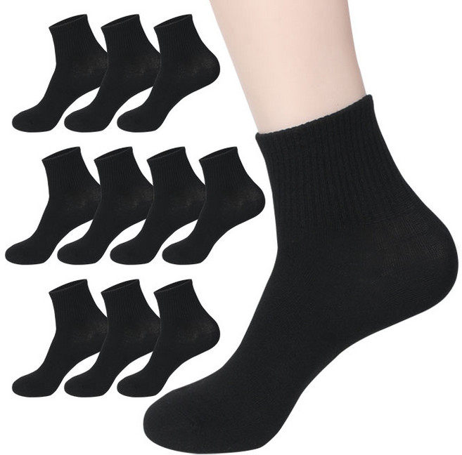 두발로 남성용 스포츠 커버 밴딩 양말 10켤레