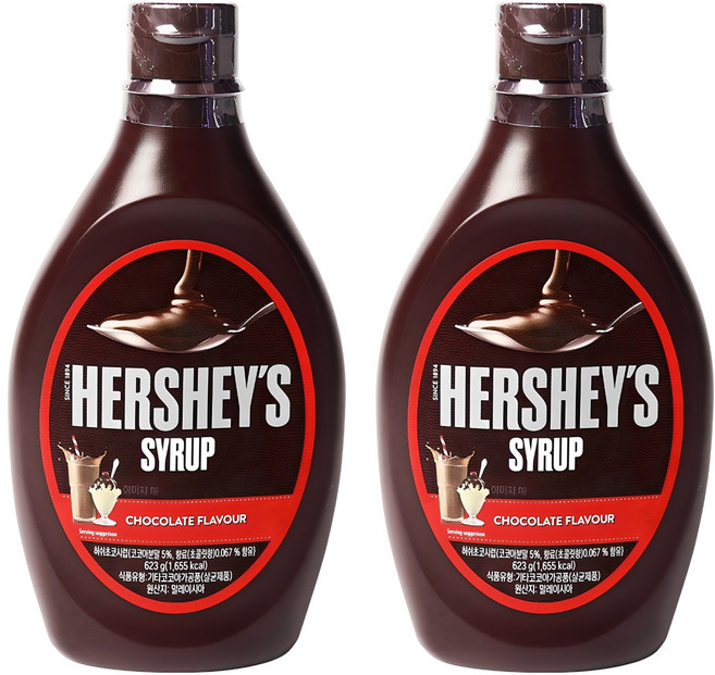 허쉬 초코 시럽, 623g, 2개