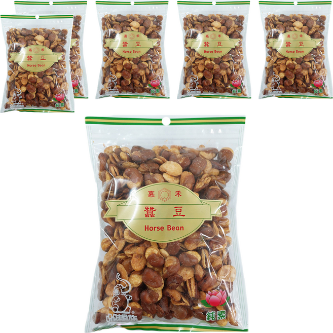 品味食族 嘉禾 素食蠶豆, 450g, 6包