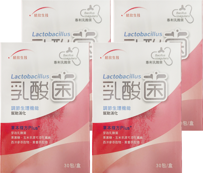 統欣生物科技 乳酸菌, 3g, 30包, 4盒