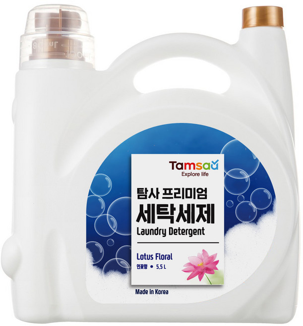 탐사 프리미엄 온가족 액체 세탁세제, 5.5L, 1개