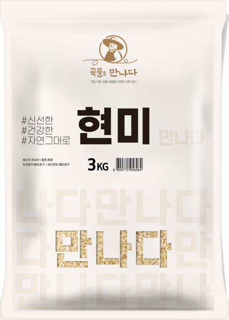 곡물을만나다 국산 현미, 3kg, 1개