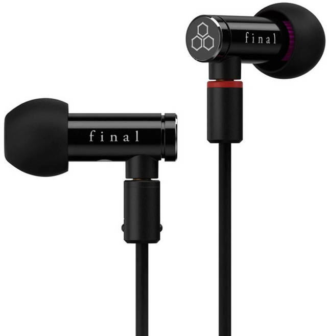 final MMCX 動圈式入耳式耳機 可換線 18g, E4000, 黑色