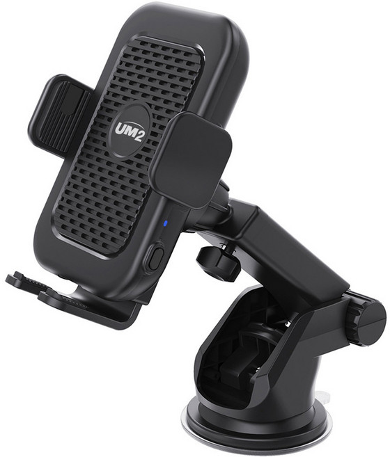 유엠투 차량용 고속 무선 추전 거치대 UMWH-CAR15Wnew, 블랙